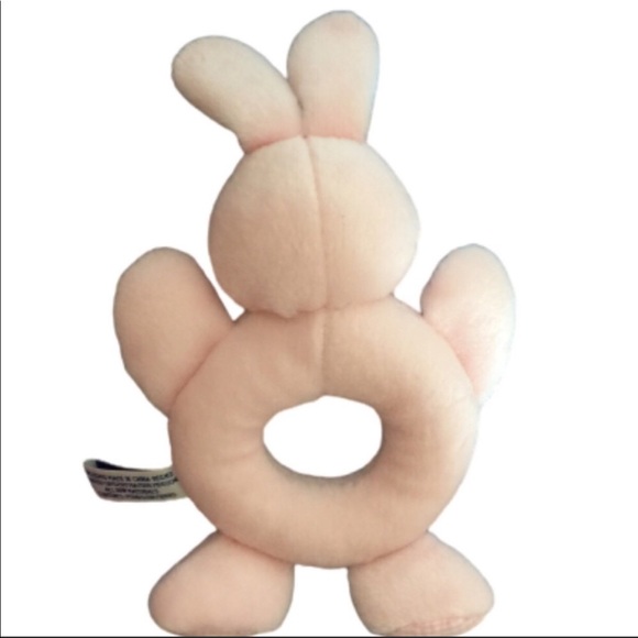 FIRST IMPRESSIONS Rattle Plush Pink Pastel My First Easter Embroidered Baby NWOT - Picture 6 of 10